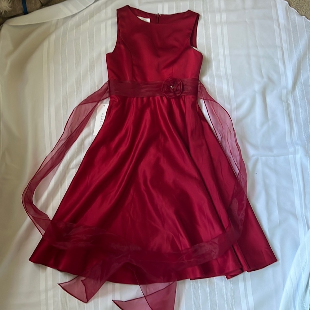 Azazie | Size Junior 16 Burgundy Merida Bridesmaid Dress